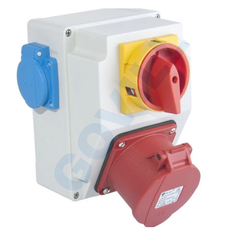 Tp Electric Szerelt ipari doboz  3F 5x16A kapcsolóval IP44